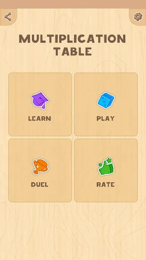 Multiplication table (Math) screenshot 1
