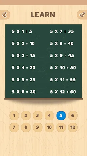 Multiplication table (Math) screenshot 5