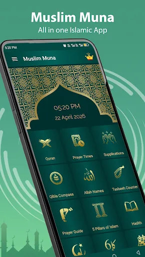 Muslim Muna Adhan Prayer Quran screenshot 1