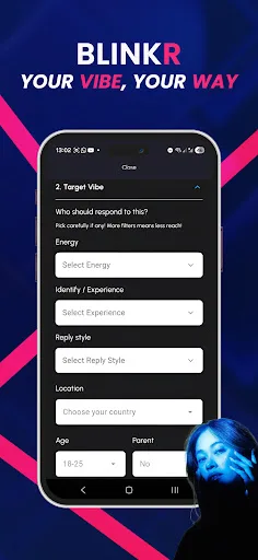 Blinkr App screenshot 1