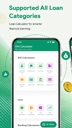 Loan EMI & SIP Calculator AI screenshot 1