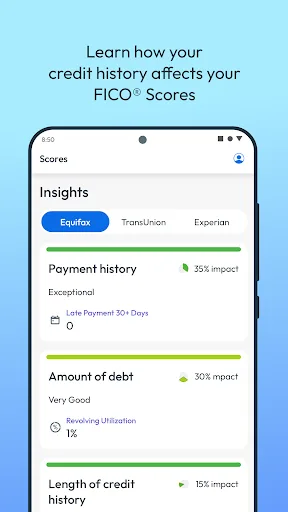 myFICO - Credit Score Tracking screenshot 4