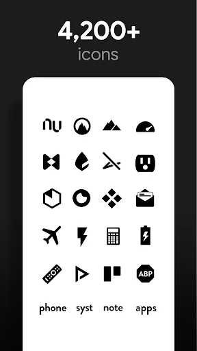 Flight Dark Pro - Icon Pack screenshot 2