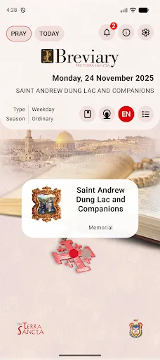 iBreviary screenshot 1