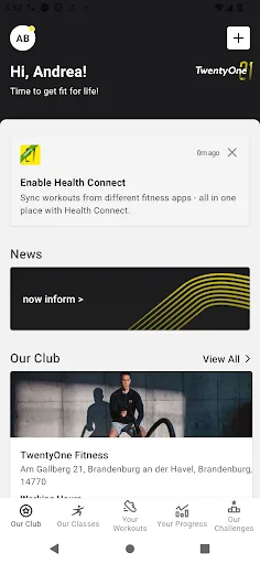 21 Fitness screenshot 2