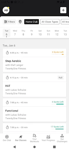 21 Fitness screenshot 3