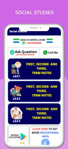 Social Studies Notes (JSS 1-3) screenshot 1