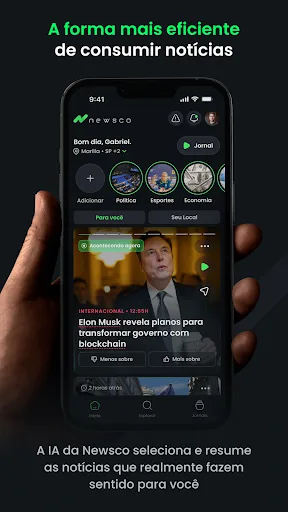Newsco - Notícias com IA screenshot 1