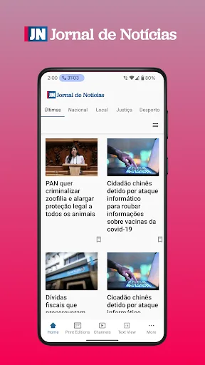Jornal de Notícias screenshot 1