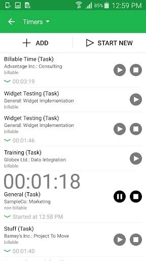 Nexonia Timesheets screenshot 2