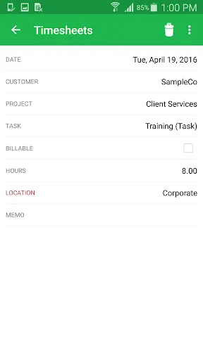 Nexonia Timesheets screenshot 4