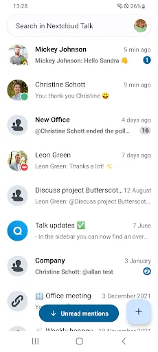 Nextcloud Talk screenshot 1