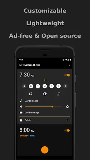 NFC Alarm Clock screenshot 1