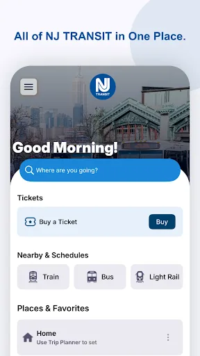 NJ TRANSIT Mobile App screenshot 1