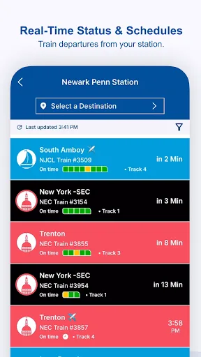 NJ TRANSIT Mobile App screenshot 3