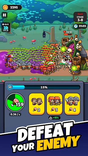 Tiny Warriors Rush - Idle TD screenshot 3