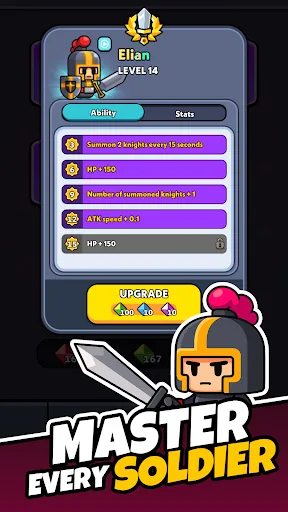 Tiny Warriors Rush - Idle TD screenshot 4