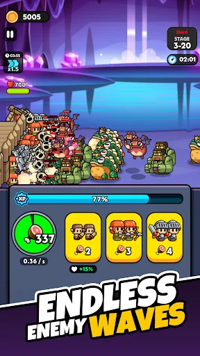 Tiny Warriors Rush - Idle TD screenshot 5
