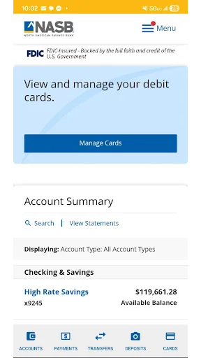 NASB - Mobile Banking screenshot 2