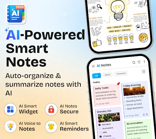 Notes: notepad & Task Reminder screenshot 1