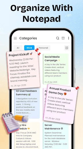 Notes: notepad & Task Reminder screenshot 3