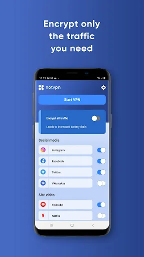 NotVPN - Unlimited VPN screenshot 1