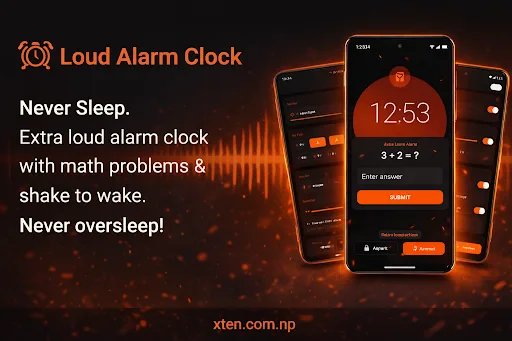 Loud Alarm Clock - Never Sleep screenshot 1