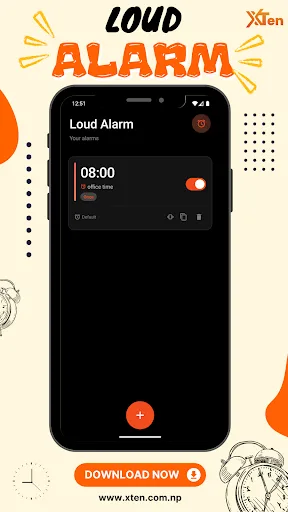 Loud Alarm Clock - Never Sleep screenshot 3