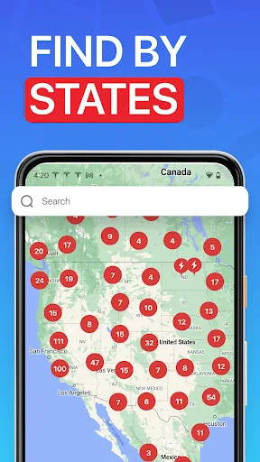 Supercharger map for Tesla screenshot 4