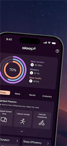 sleep² sleeptracker & analysis screenshot 2