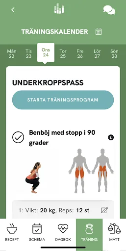 Nutrition Data Kost & Träning screenshot 1
