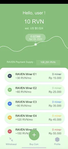 RAVEN Miner by NVS screenshot 5