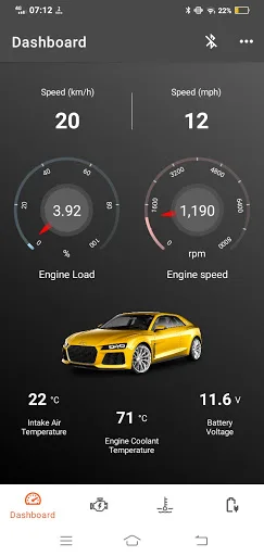 OBD2 ELM327 Dashboard screenshot 2