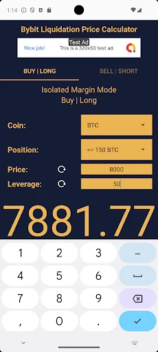 bybit Liquidation Price Calc screenshot 2