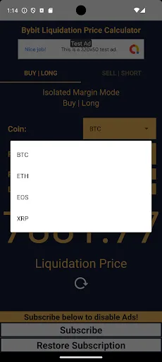 bybit Liquidation Price Calc screenshot 4
