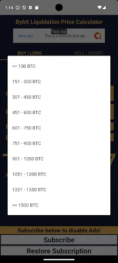 bybit Liquidation Price Calc screenshot 5