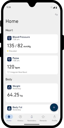 OMRON connect screenshot 2