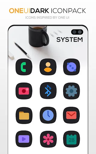 ONE UI DARK Icon Pack screenshot 2