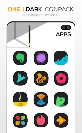 ONE UI DARK Icon Pack screenshot 4