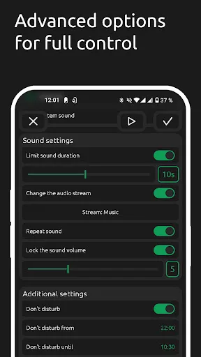 Battery Sound: Notification screenshot 4