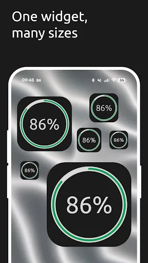 Battery Widget: Level & Color screenshot 3