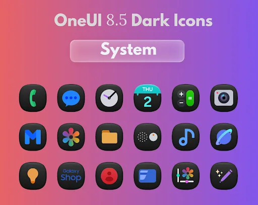 OneUi 8.5 Dark Icons screenshot 1