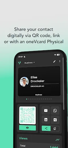 oneVcard - smart business card screenshot 4