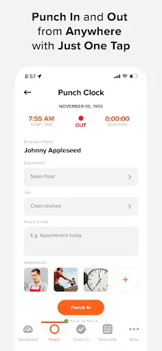 OnTheClock Employee Time Clock screenshot 2