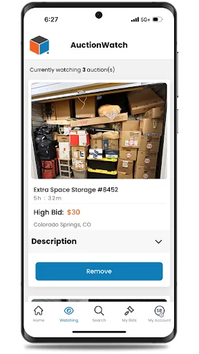 StorageTreasures Auction App screenshot 3