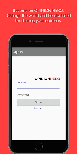 OPINION HERO - Market research screenshot 1