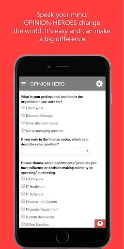 OPINION HERO - Market research screenshot 3