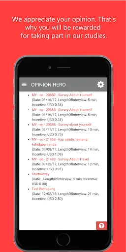 OPINION HERO - Market research screenshot 4