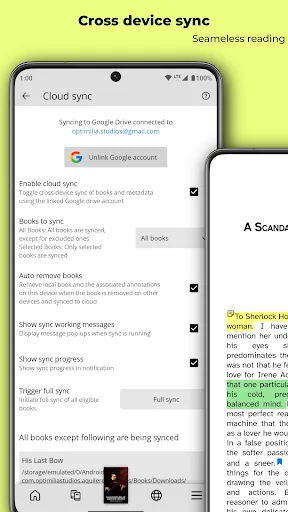 Aquile Reader - eBook EPUB PDF screenshot 3