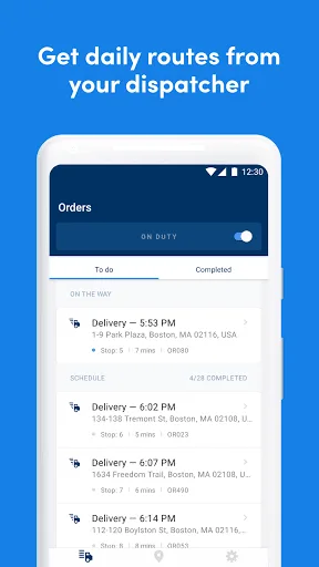 OptimoRoute Driver screenshot 1